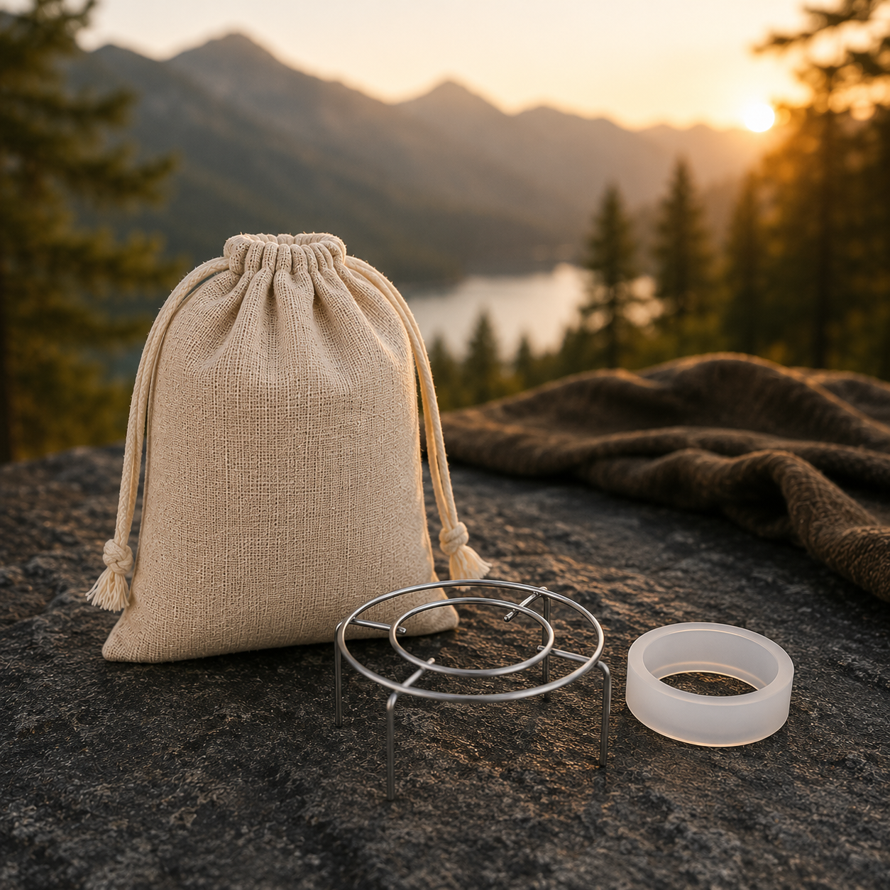 3-Piece Set: Bag, Shelf & Silicone Pad